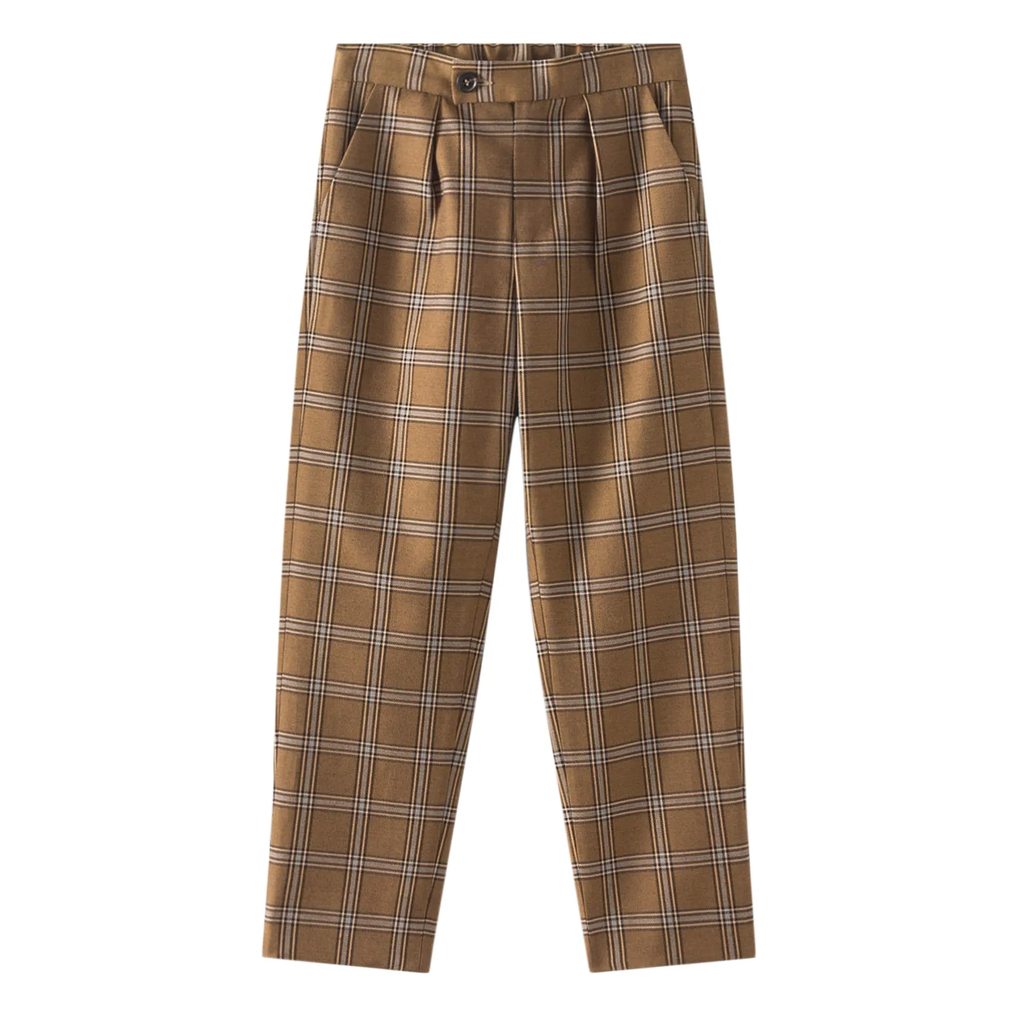 Bonpoint Caramel Tasha Checked Trousers