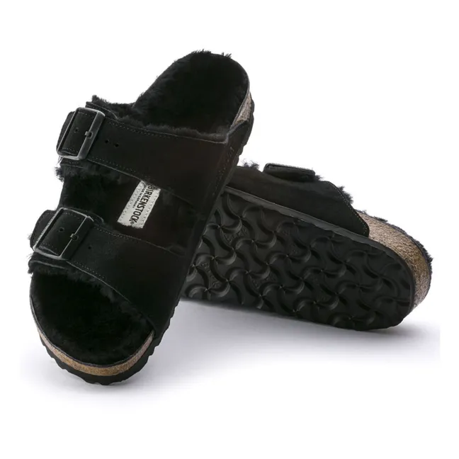 Sandales Arizona Shearling - Collection Adulte  | Noir
