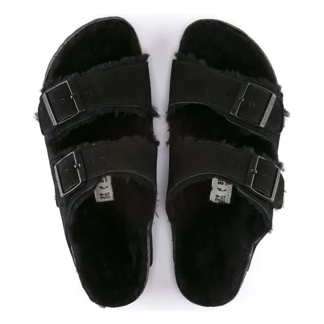 Sandales Arizona Shearling - Collection Adulte  | Noir