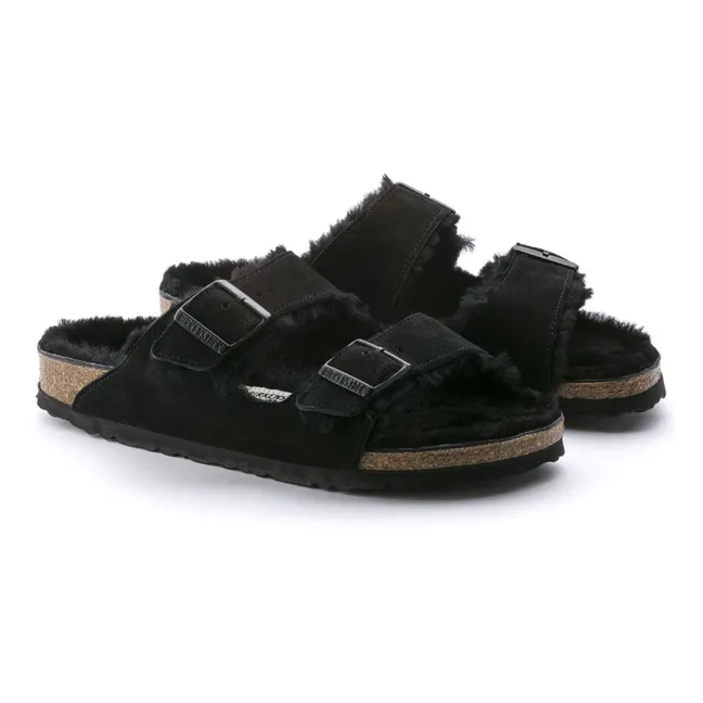 Sandales Arizona Shearling - Collection Adulte  | Noir