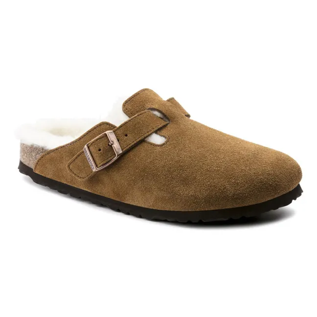 Boston Shearling Clogs - Adult Collection | Camel