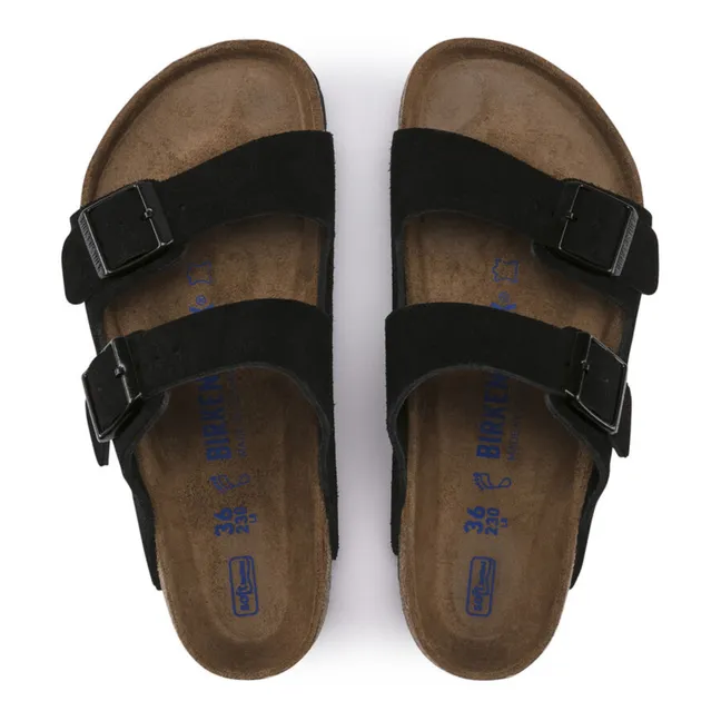 Sandales Arizona Suède et Nubuck - Collection Adulte  | Noir