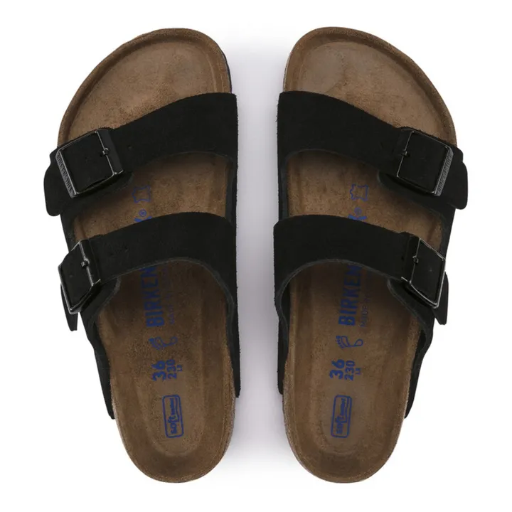 Suede and Nubuck Arizona Sandals - Adult Collection  | Black- Product image n°2