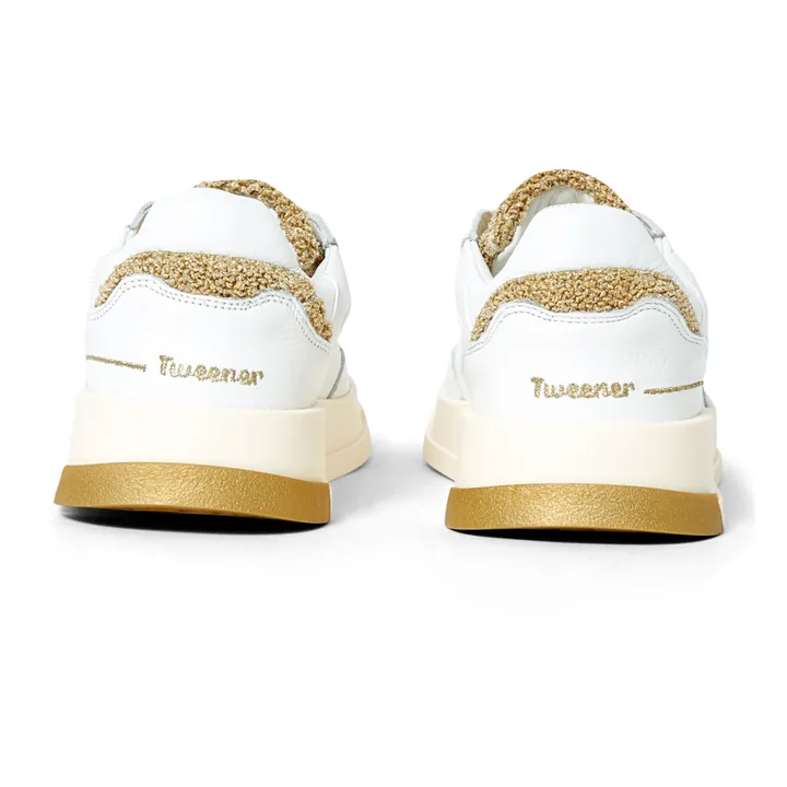 Zapatillas Tweener con piel de borrego doradas | Blanco- Imagen del producto n°4