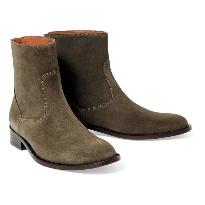 7520 Suede Boots | Khaki- Product image n°1
