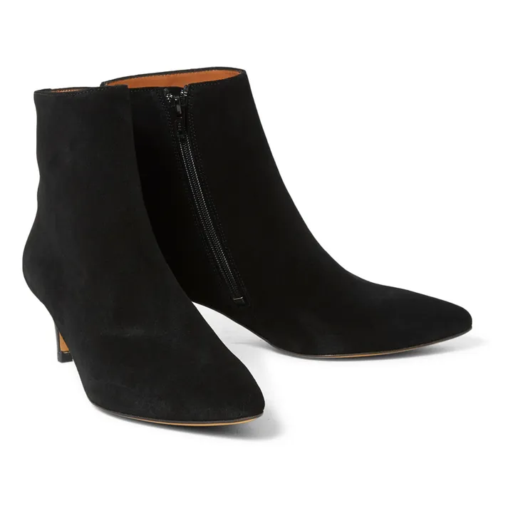 Mara Suede Boots | Black- Product image n°1