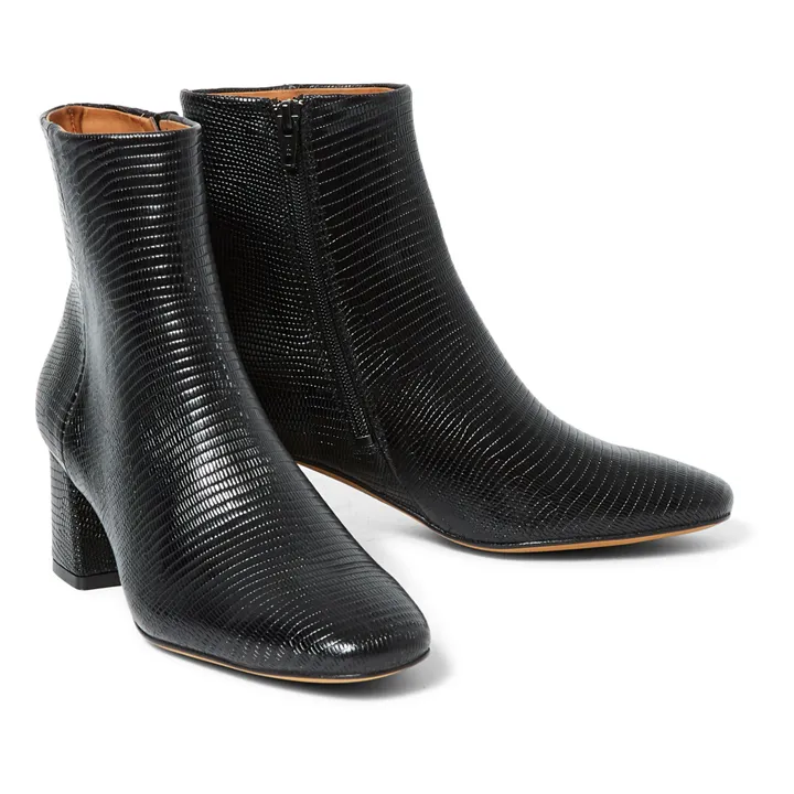 Dune Leather Boots | Black- Product image n°1