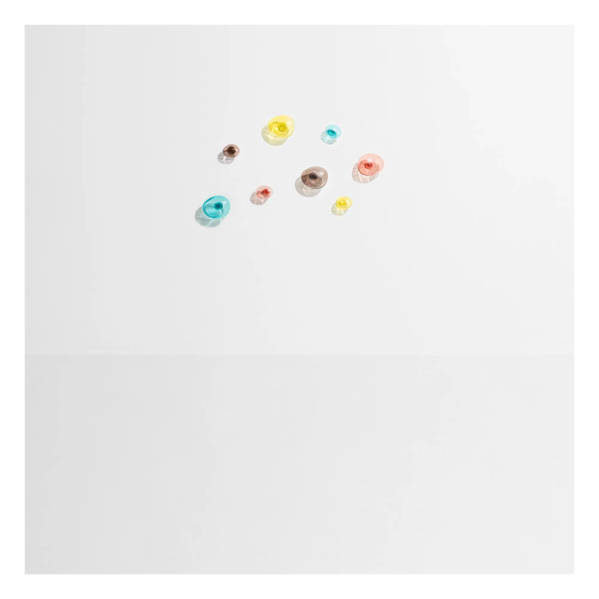 Bubble small glass hook - Coral | Coral- Product image n°5