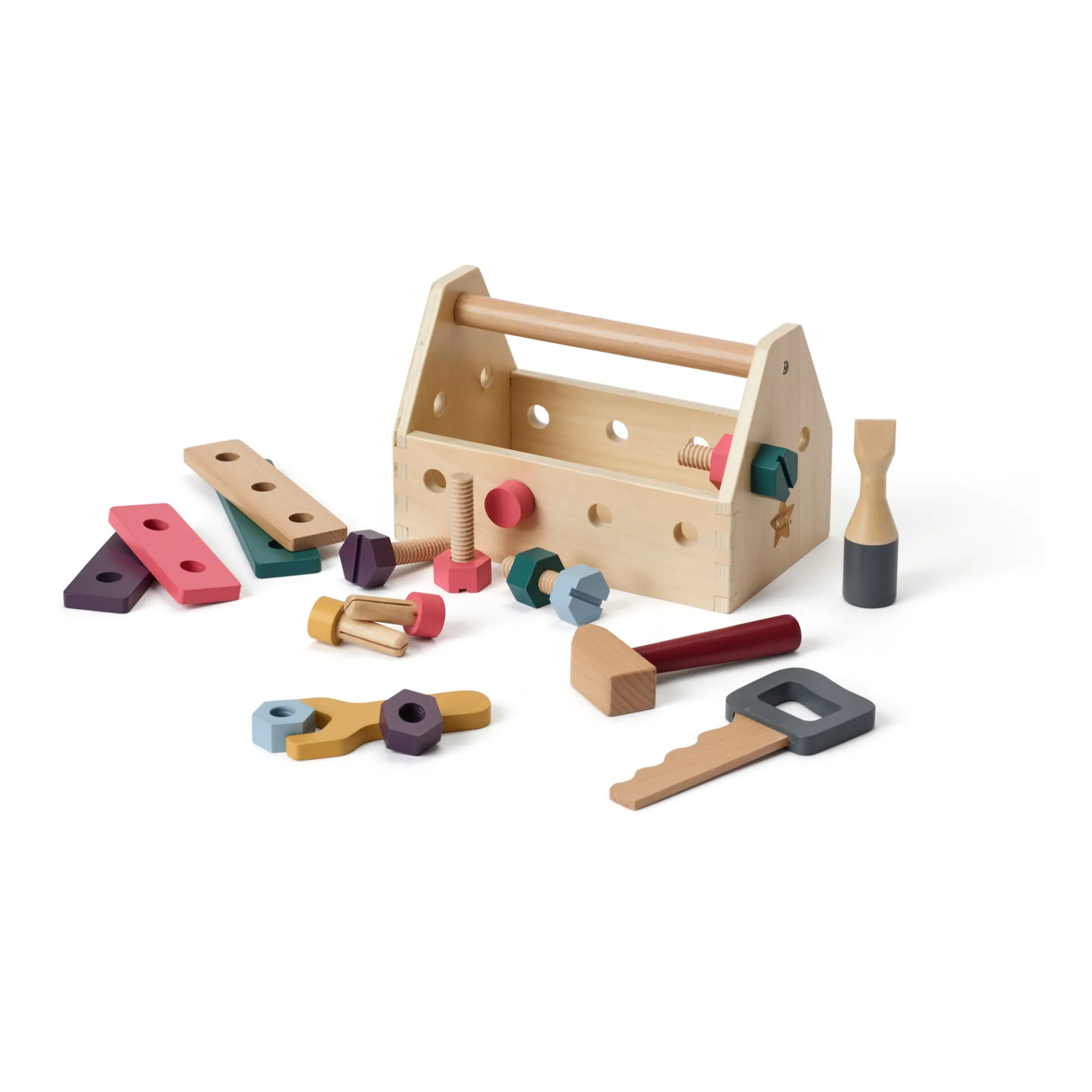 Kid's Concept Multicoloured Wooden Tool Case