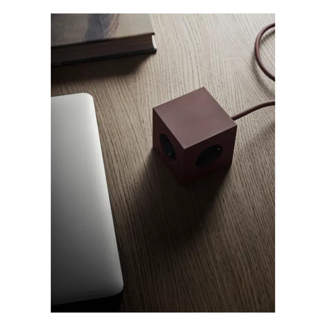 Verlängerungskabel Square 1 mit USB-Stecker | Rostfarben