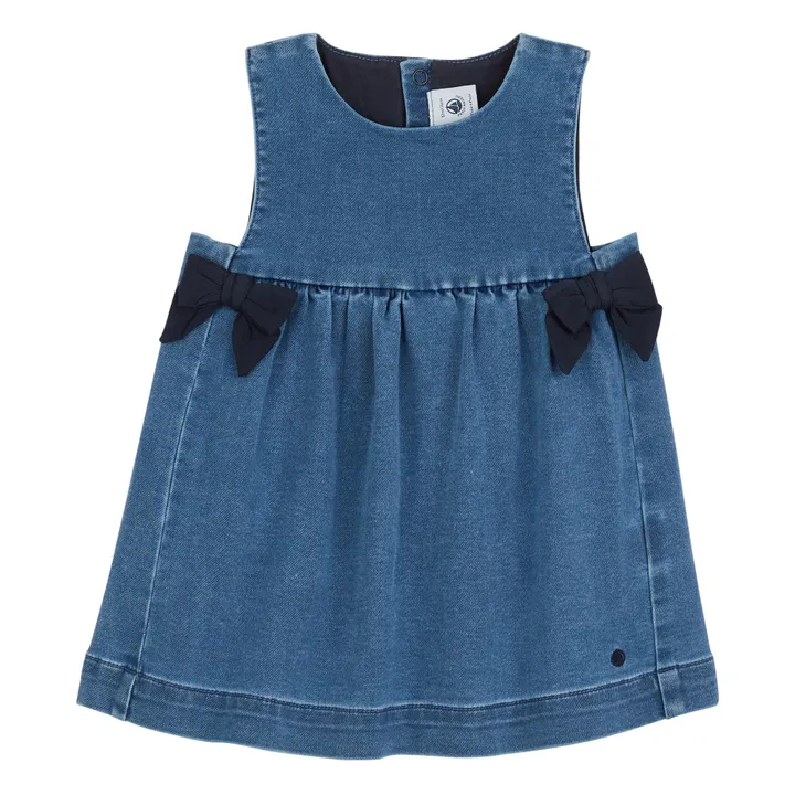 Vestido de muletón Nim reciclado | Azul- Imagen del producto n°0