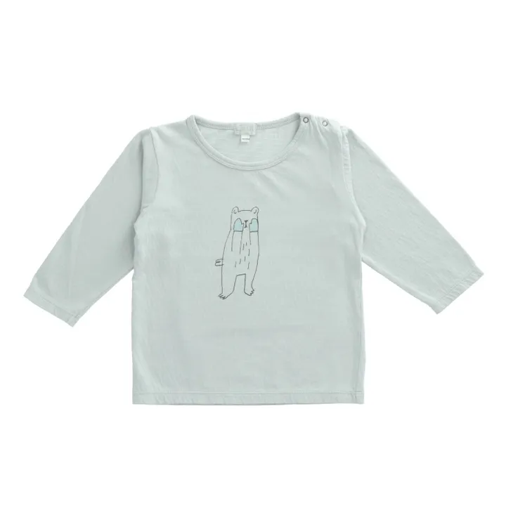 T-Shirt in cotone bio, modello: Tralo | Azzurro- Immagine del prodotto n°0