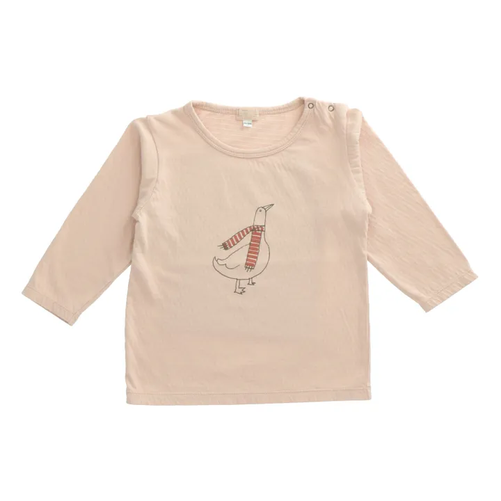 T-Shirt in cotone bio, modello: Tralo | Rosa chiaro- Immagine del prodotto n°0