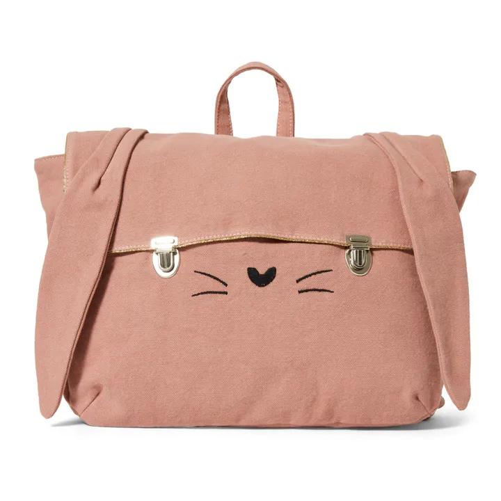Rabbit Soft Bookbag | Pink- Product image n°0