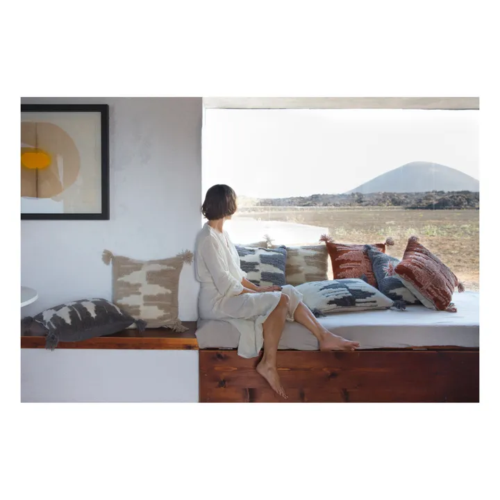 Zagros Rectangular Cushion - Smallable x Lorena Canals | Natural- Product image n°1