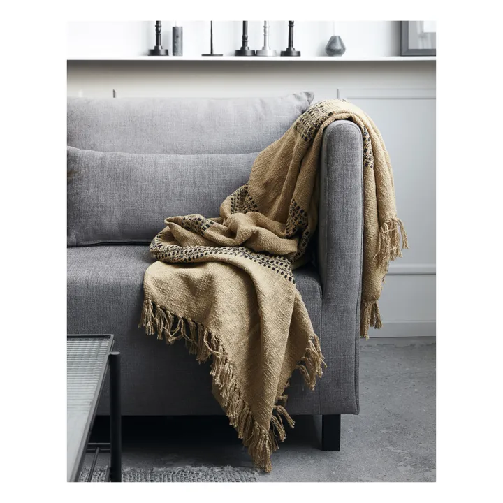 Kolonia Cotton Throw | Camel- Product image n°1