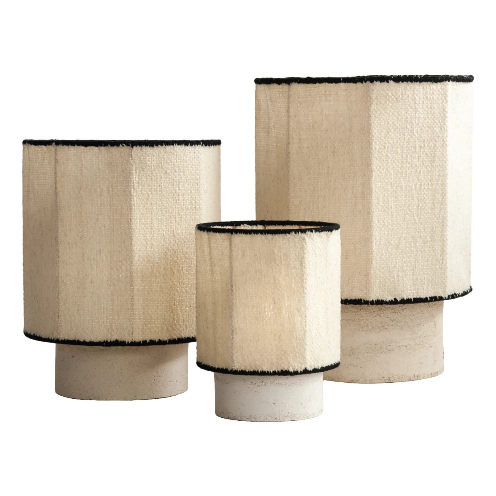Lampe Kalé en grès | Blanc- Image produit n°0