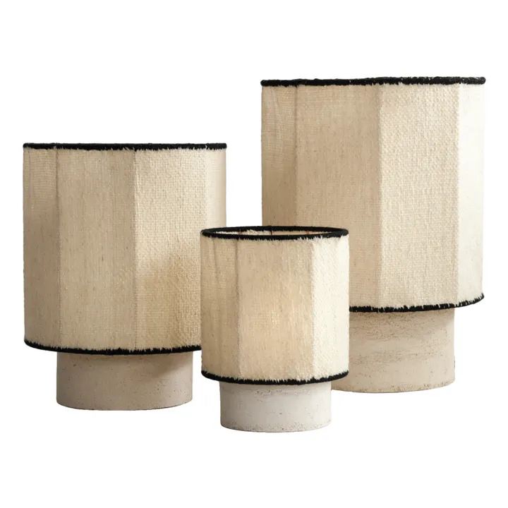 Lampe Kalé en grès | Blanc- Image produit n°0