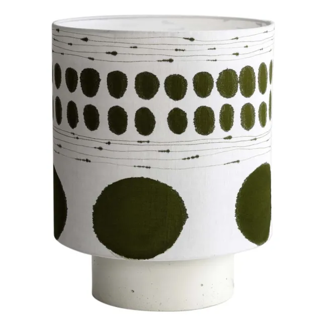 Kalé Stoneware Lamp with Spot Lampshade | Green