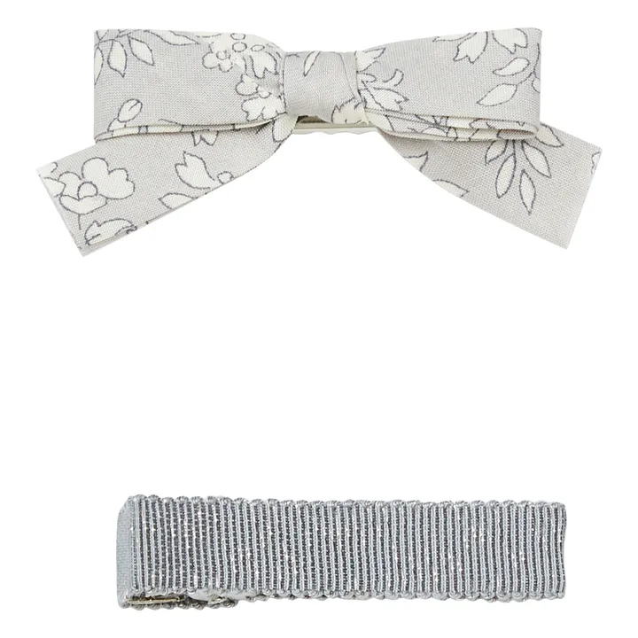Set of 2 Liberty Hair Clips | Grey- Product image n°0