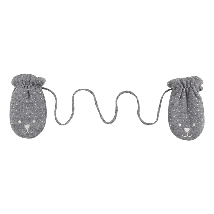 Pair of Wool Mittens | Grey- Product image n°0