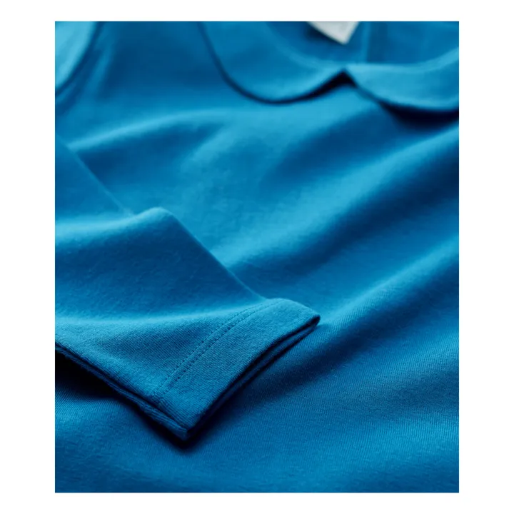 Camiseta con cuello Claudine Toving | Azul- Imagen del producto n°1