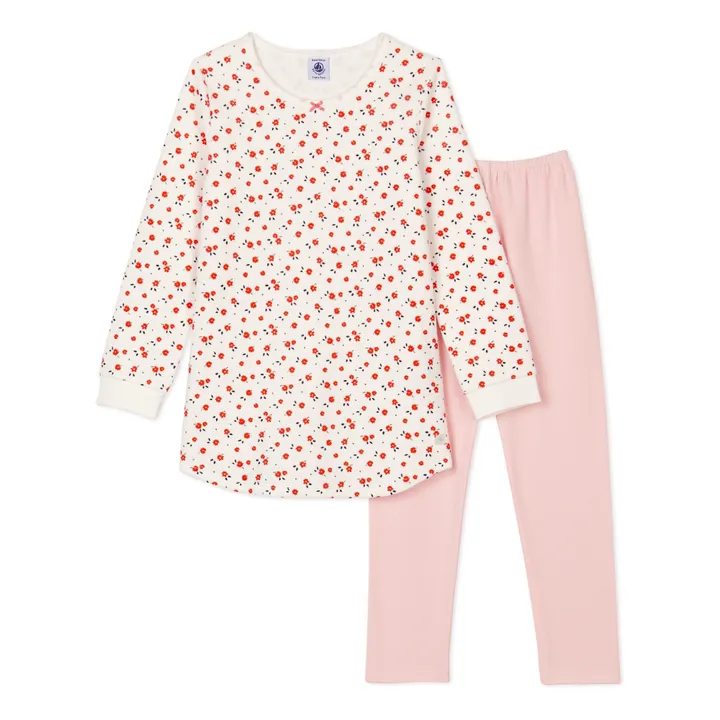 Conjunto de pijama camisón y leggings de terciopelo | Rosa- Imagen del producto n°0