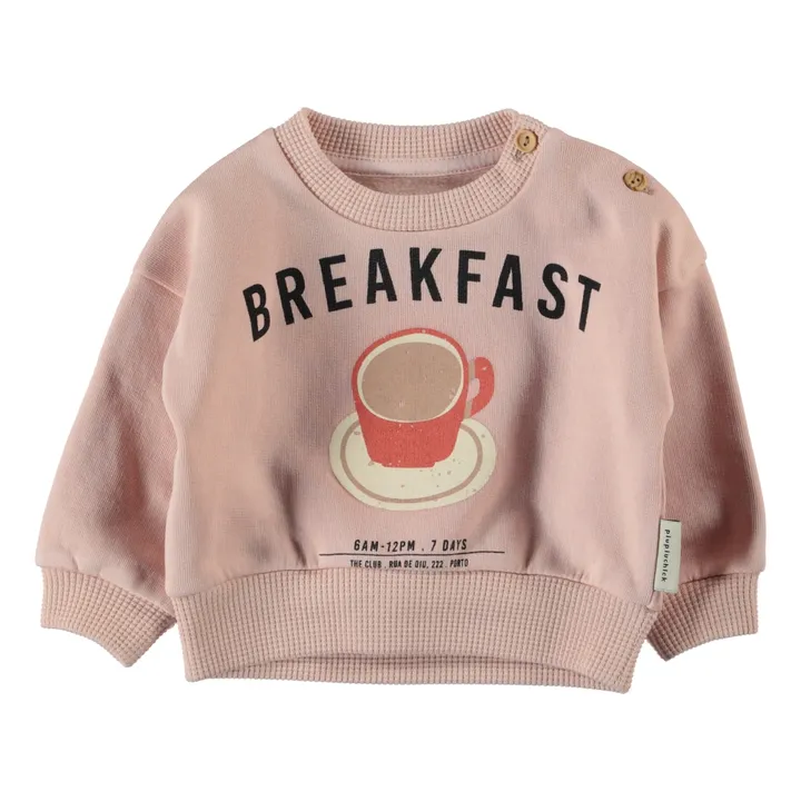 Organic Cotton Breakfast Sweatshirt | Pink- Product image n°0