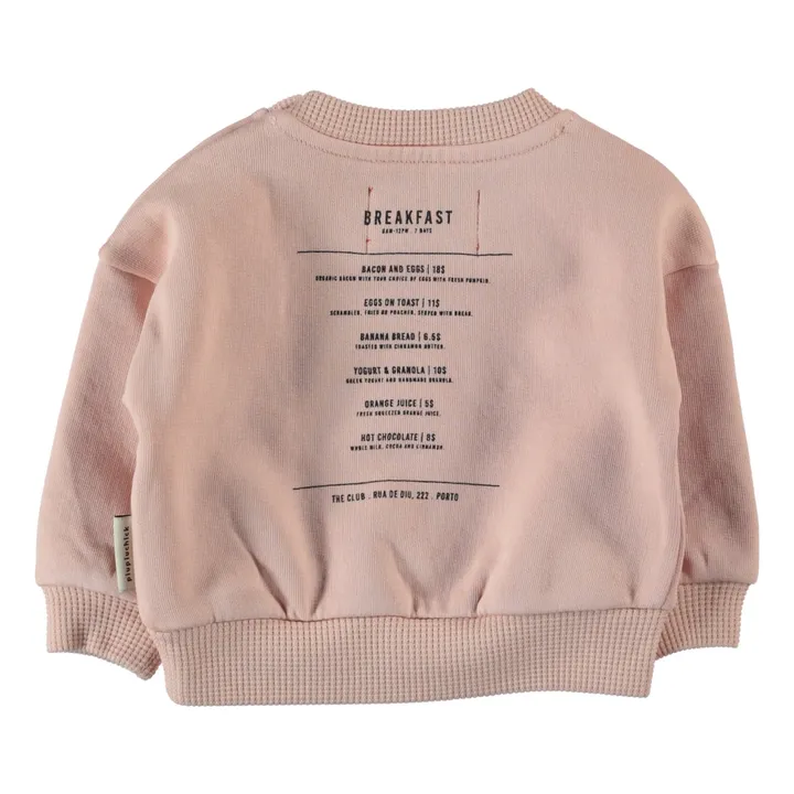 Organic Cotton Breakfast Sweatshirt | Pink- Product image n°1