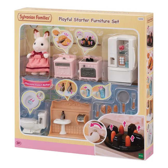 Le set d'ameublement cosy cottage et maman
