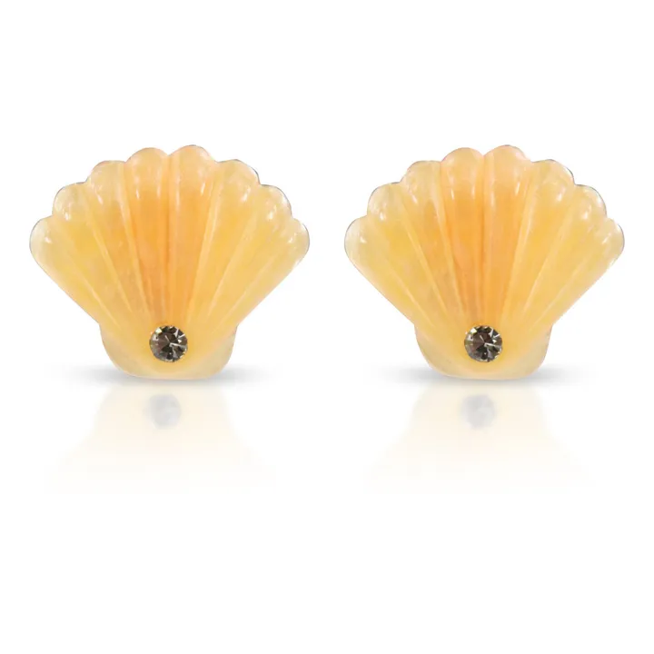 Shell Earrings | Apricot- Product image n°0