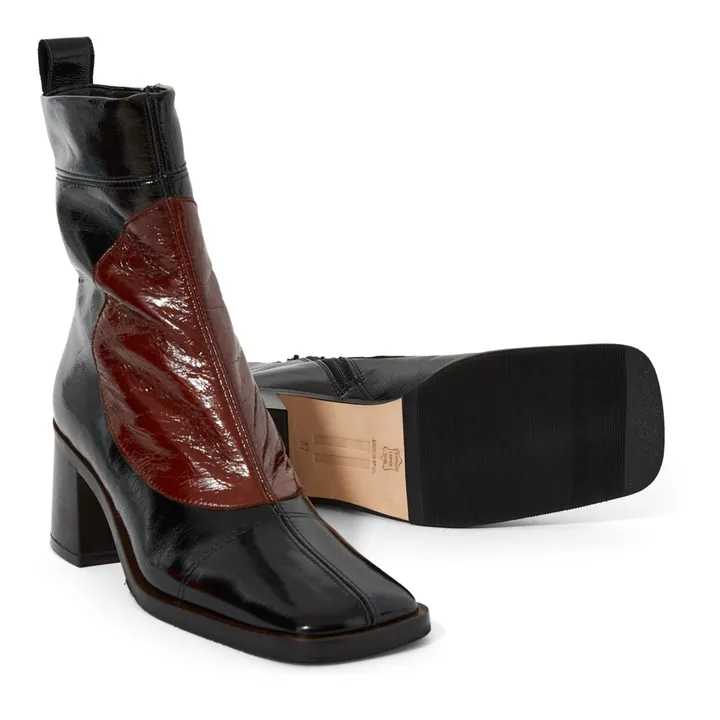 Larisa Two-tone Boots | Black- Product image n°2