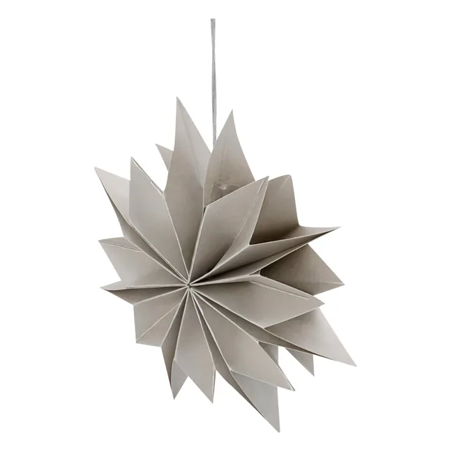 Décoration de Noël étoile en papier | Argenté