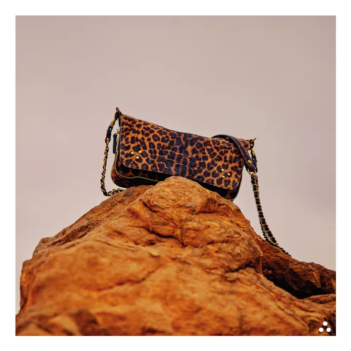 Borsa, modello: Bobi S Leopard, pelle di bovino | Marrone- Immagine del prodotto n°1
