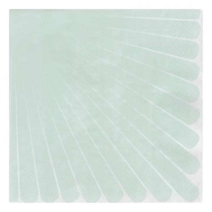 Pastel Paper Napkins - Set of 20 | Pale green- Product image n°0