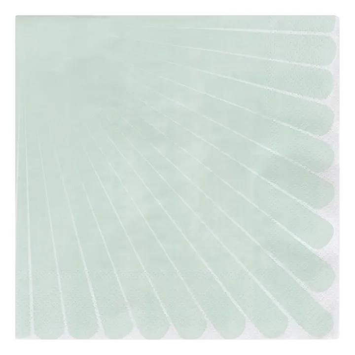 Serviettes en papier Pastel - Lot de 20 | Vert pâle- Image produit n°0