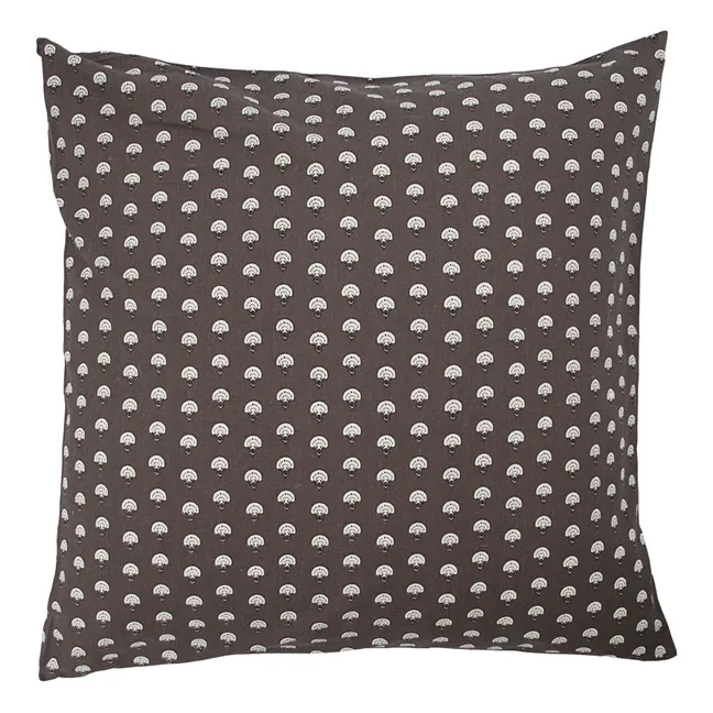 Nero Cotton Cushion Cover  | Grey