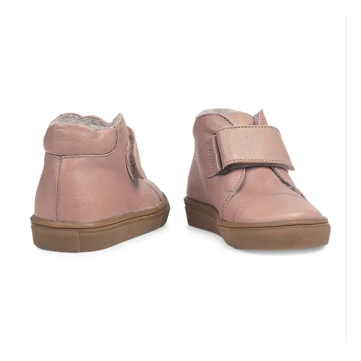 Toasty 1-Velcro Sherpa-lined Sneakers | Dusty Pink- Product image n°1