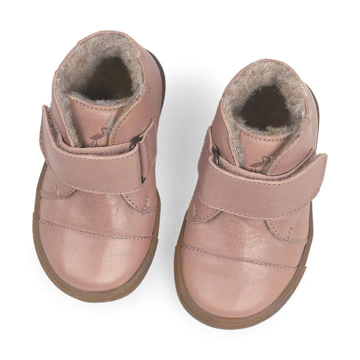 Toasty 1-Velcro Sherpa-lined Sneakers | Dusty Pink- Product image n°2