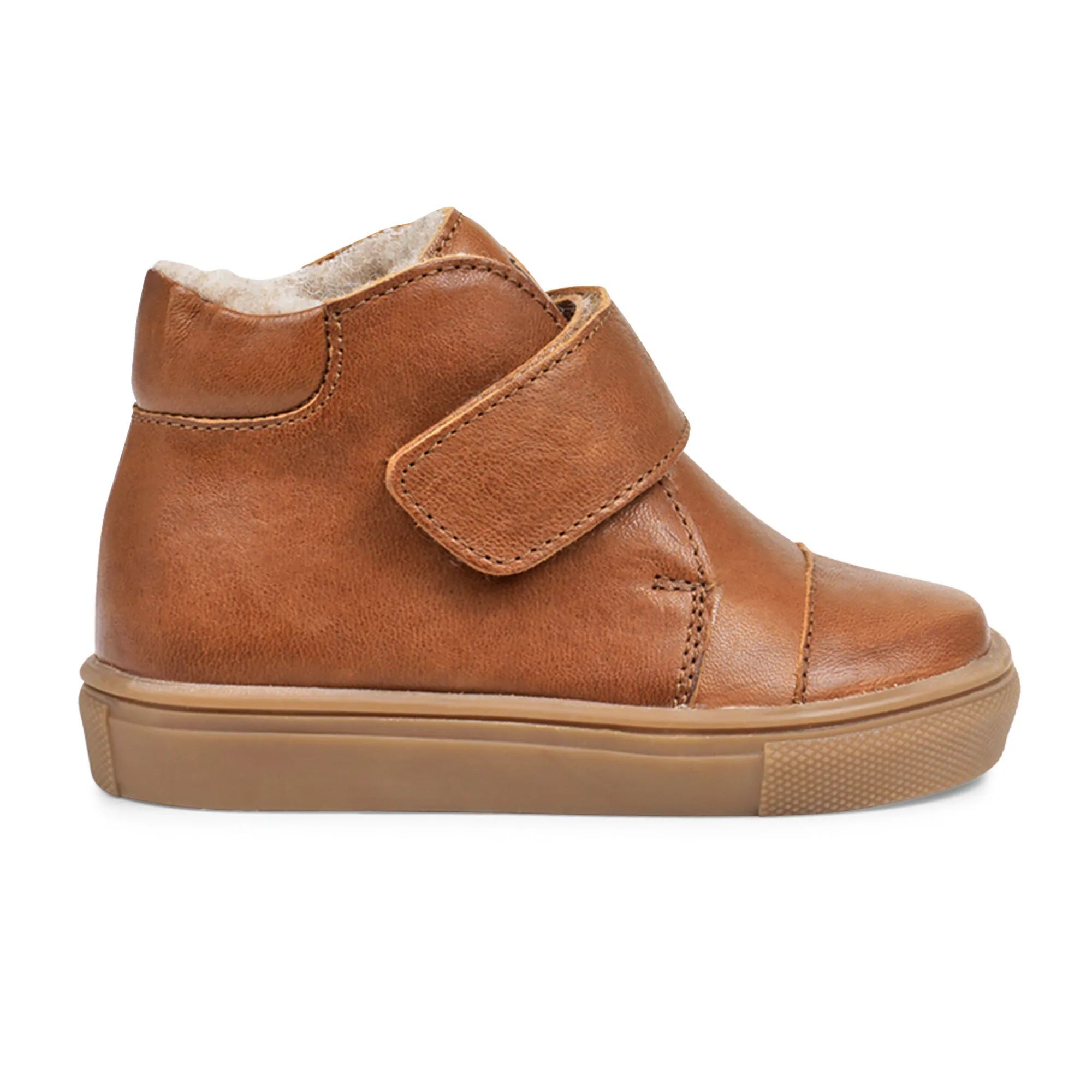 Petit Nord Cognac Toasty 1-Velcro Sherpa-Lined Sneakers