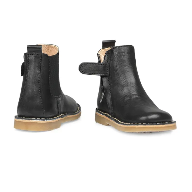 Ankle Zip Boots | Black