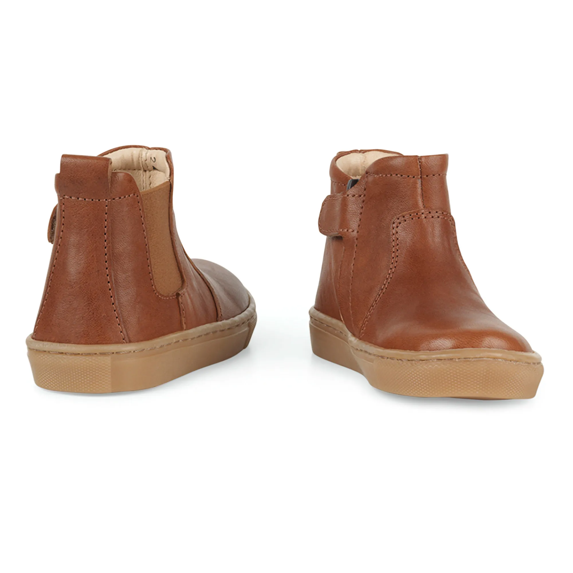 Sporty Zip Chelsea Boots | Cognac- Product image n°1