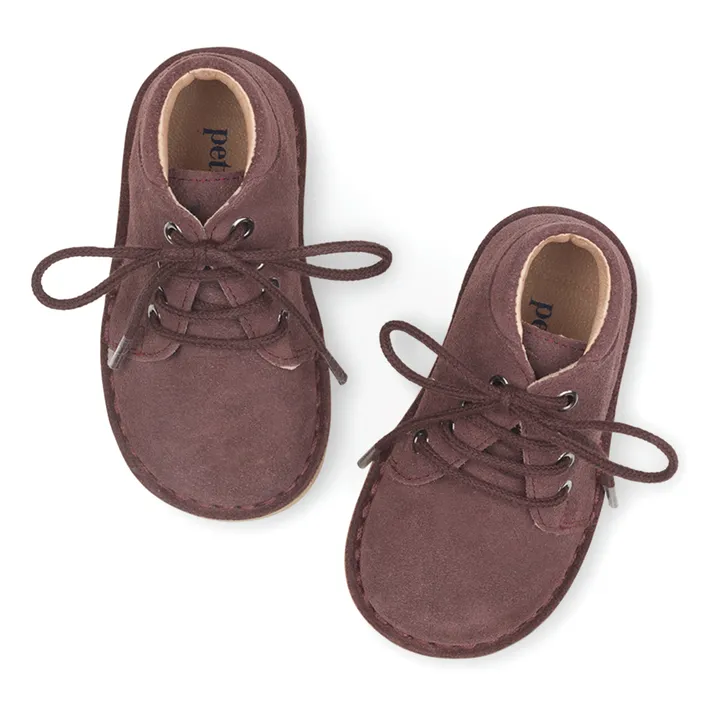 Classic Lace-Up Shoes | Aubergine- Product image n°2