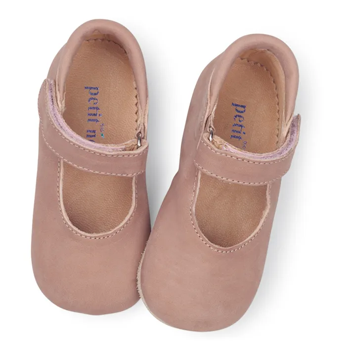 Velcro Ballet Flats | Dusty Pink- Product image n°1
