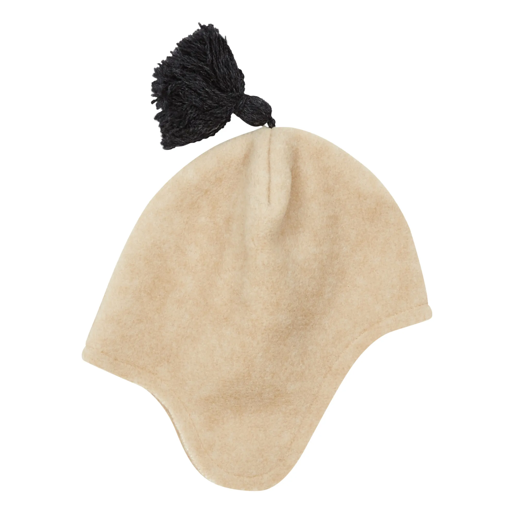 Zhoe & Tobiah Beige Polar Fleece Peruvian Beanie