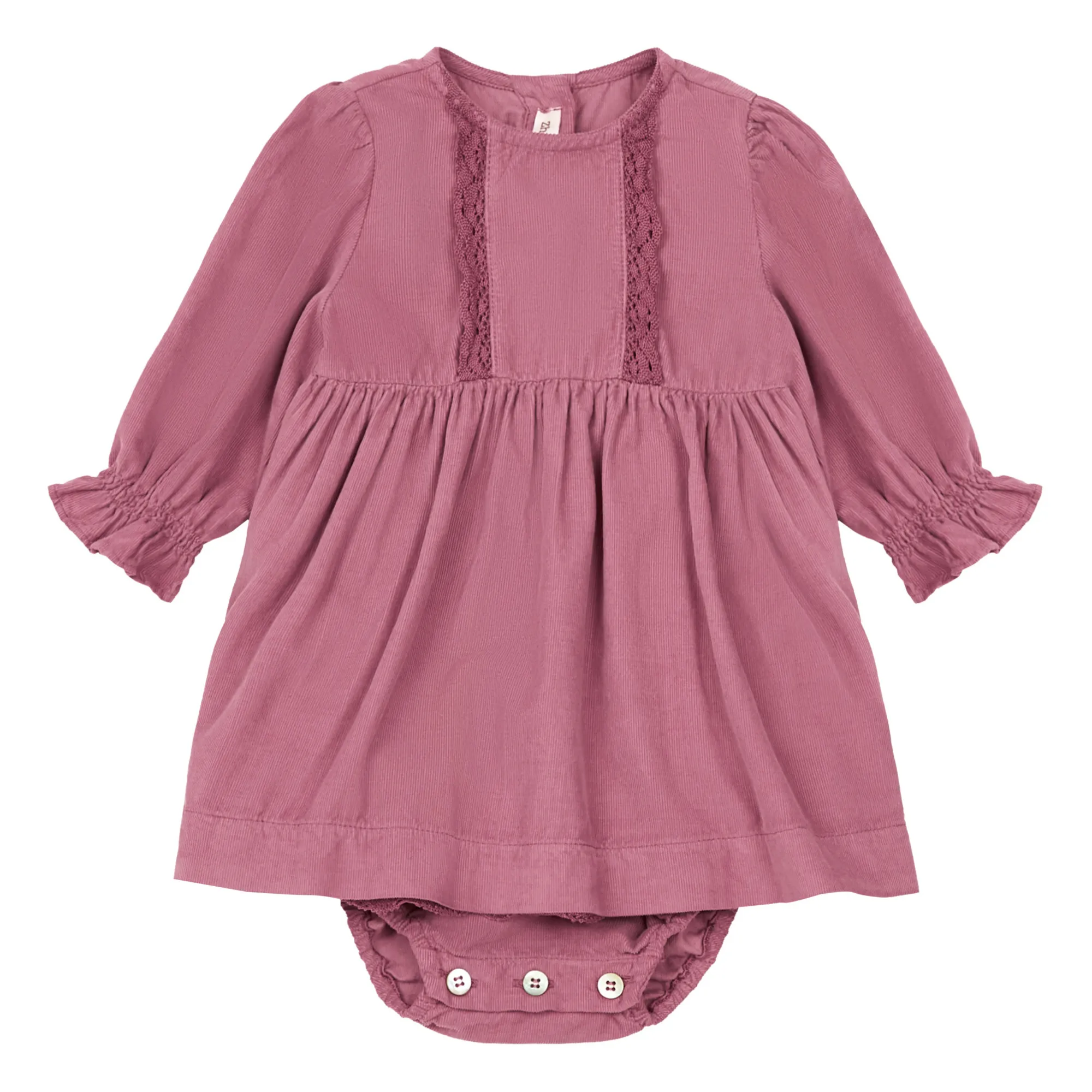 Zhoe & Tobiah Pink Velvet Bodygrow Dress