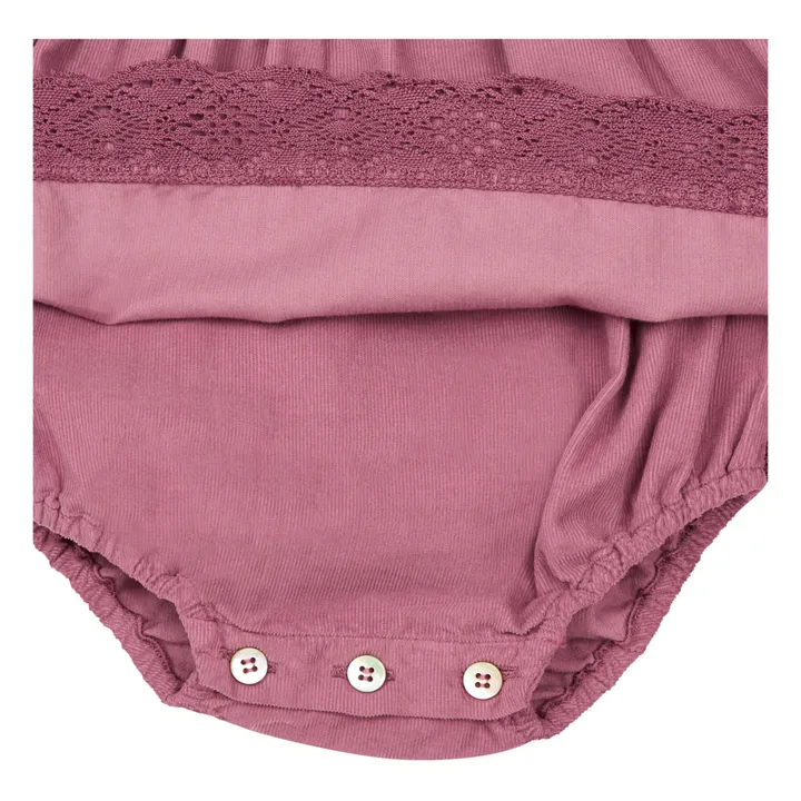 Velvet Bodygrow Dress | Pink- Product image n°1