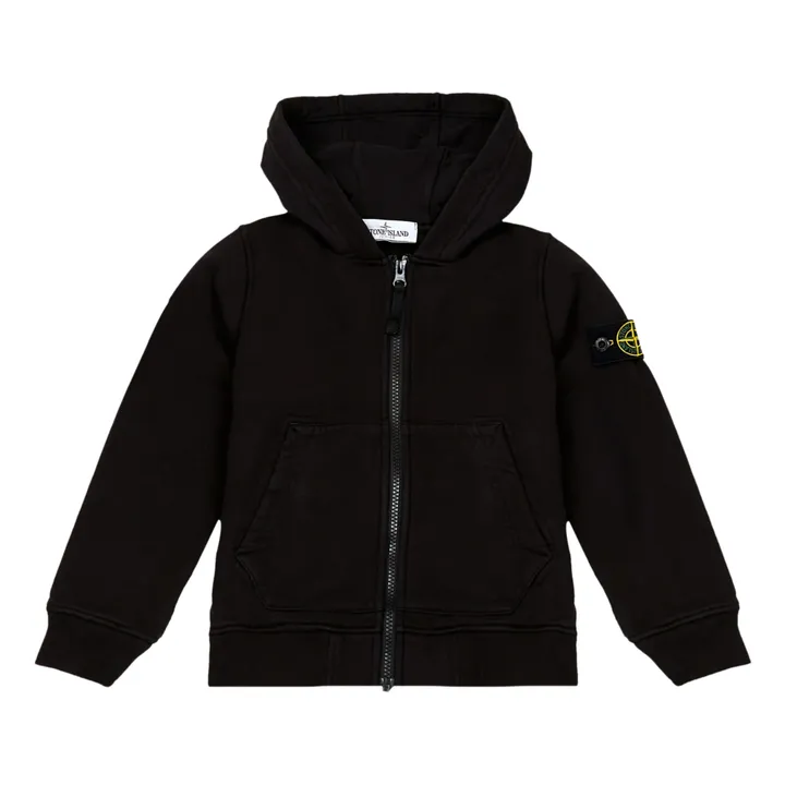 Hooded Sweatshirt Stone Island Zip Hoodie Schwarz Stone Island
