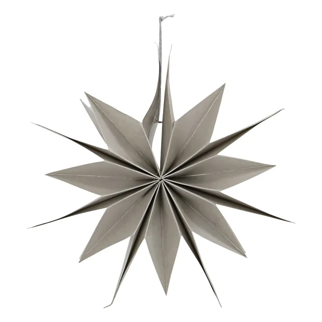Adorno navideño Estrella de papel | Plateado