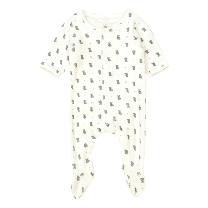 Samt-Pyjama Tagon Bio-Baumwolle | Grau- Produktbild Nr. 0